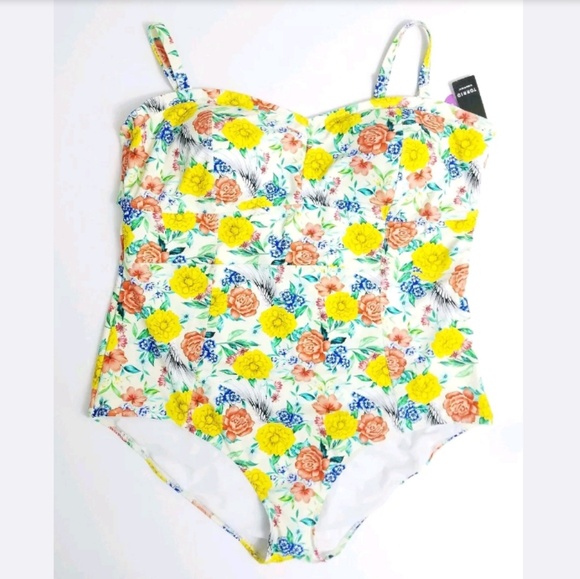 torrid yellow swimsuit